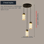 Chinese Style Spiral Staircase Chandelier for Villa & Restaurant, LED Lamps