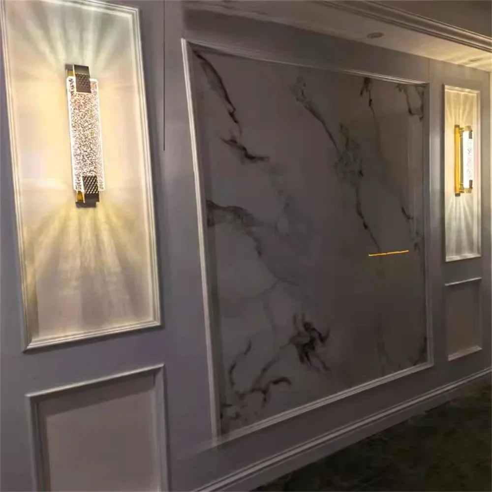 Crystal Wall Lamp Luxury Bedroom Bedside Living Room Decorative Light