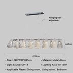 Luxury Glass Pendant Chandelier - Modern Minimalist Living Room Lighting Fixtures