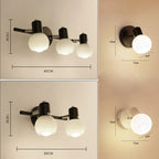 Rotatable Bathroom Mirror Light Wall Sconces, Modern LED Fixtures for Home Decor.