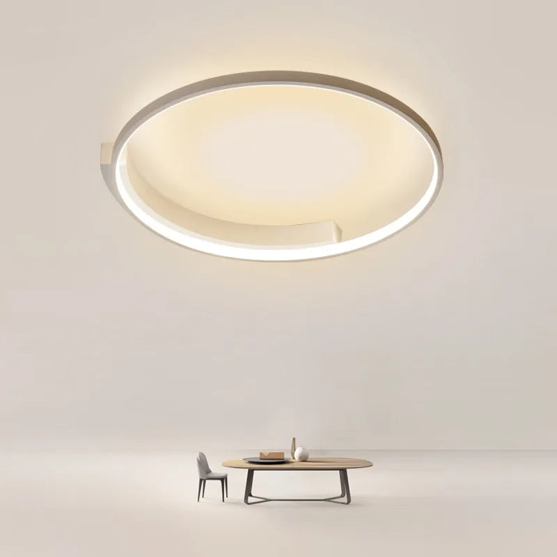 Modern Round LED Ceiling Light for Living Room Bedroom Dining Nordic Design