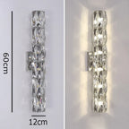 Luster Crystal Wall Sconces: Modern Elegant Glass Wall Light Fixtures