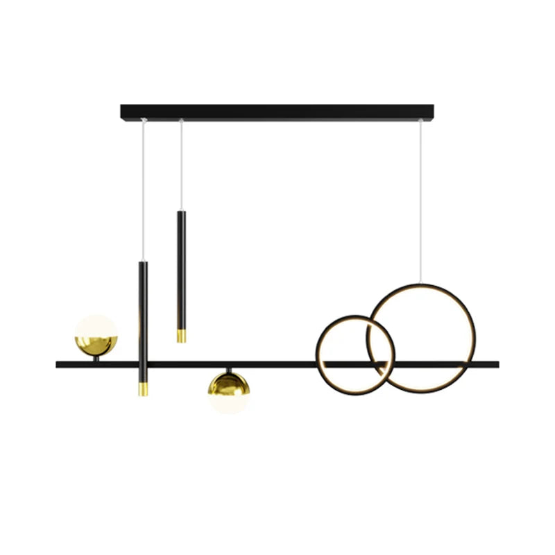 Nordic Minimalist LED Chandelier for Modern Dining, Bar, and Restaurant