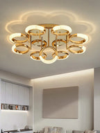 Circle Ring LED Ceiling Light - Modern Minimalist Luxury Acrylic Bedroom Lighting Fixtures