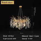 Modern Luxury Crystal Led Chandelier for Dining Living Room Hotel Hall