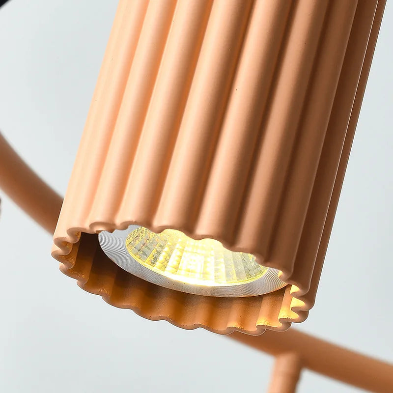 Nordic Macaron Led Chandelier Dining Pendant Lights for Living Room and Bar