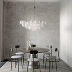 White Bubble Glass Ball Hanging Ceiling Lamp for Modern Home Decor