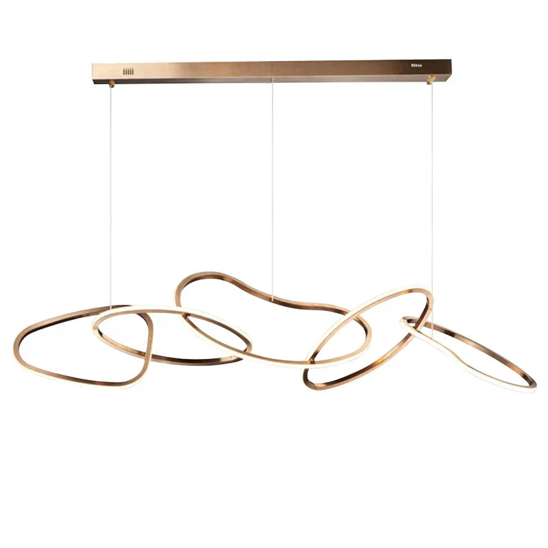 Nordic Chandeliers Dining Room Pendant Lights Ceiling Fixture Ring Lighting