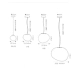 Gregg Glass Pendant Light: Stylish LED Hanging Lamp for Dining Kitchen LOFT.