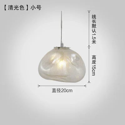 Cloud Glass Pendant Lights | Nordic Modern Blown Crystal Suspension Lamps