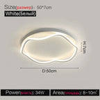 Bedroom Ceiling Lamps: Modern LED, Master Bedroom Minimalist, Ins Style