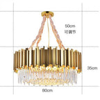 European Style Crystal Chandelier for Elegant Dining Room and Bedroom Lighting
