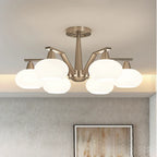 Modern Nickel LED Chandelier Light for Living, Dining, Bedroom - Luminaire