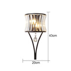 Teardrop Crystal Wall Lamp: Simplistic Luxury for Bedroom, Living Room, and Aisle