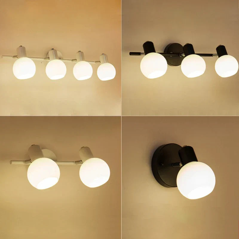 Rotatable Bathroom Mirror Light Wall Sconces, Modern LED Fixtures for Home Decor.