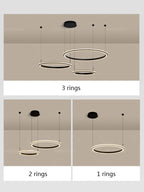 Modern Luxury Ring Chandelier for Living Room, Bedroom, and Restaurant