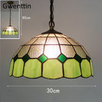 Diamond Square Stained Glass Pendant Light for Home Decor and Lighting