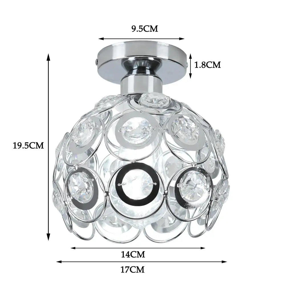 Glass Crystal LED Ceiling Chandelier for Home Decor