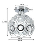 Glass Crystal LED Ceiling Chandelier for Home Decor