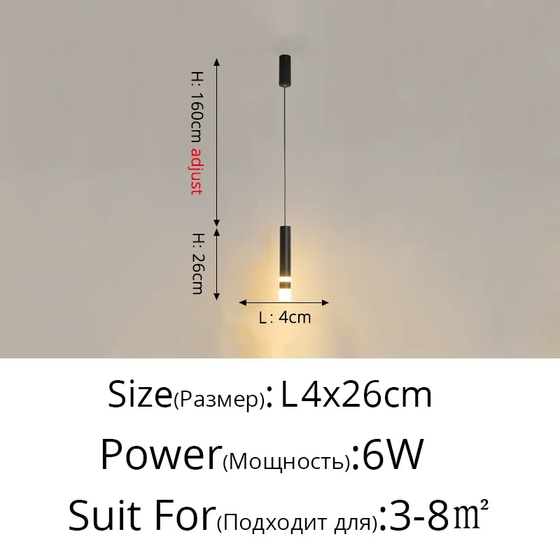 Modern LED Pendant Lights for Living Room Bedroom Bar Decor Lighting