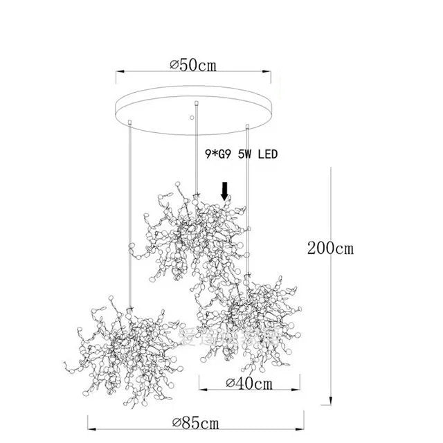 LED Chandelier: Modern Simplicity for Living, Dining Room, Kitchen, Bedroom - Home Decor Light Fixture