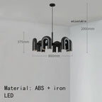 Modern Plastics Chandelier for Dinning Room Art Decor Pendant Lighting