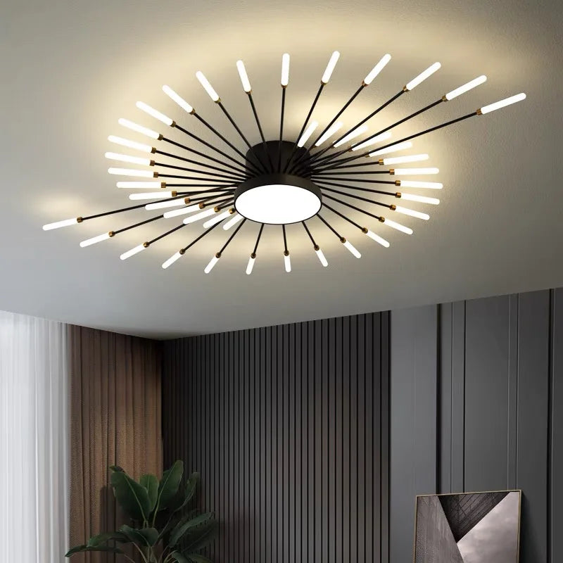 Modern Led Chandelier Fixture for Living Room Bedroom, Creative Ceiling Lamp