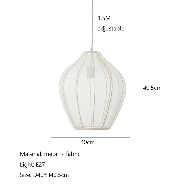 Nordic Fabric Pendant Lights Minimalism by - Stylish Hanging Lamp for Home Decor