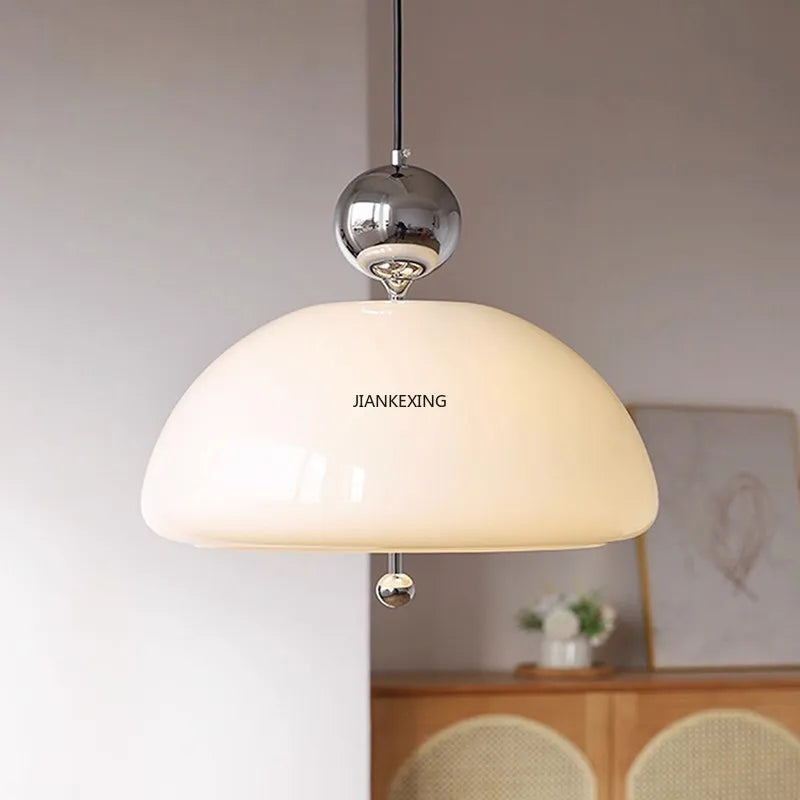 Modern LED Glass Chandelier for Bedroom and Dining Room Lighting