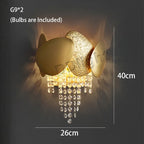 Crystal Tassles LED Pendant Chandelier | Modern Luxury Living Room Ceiling Light