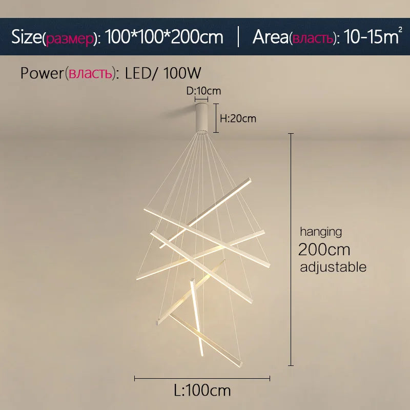 Nordic Minimalist Chandeliers: Modern Bar Lamps for Living Room & Dining Room