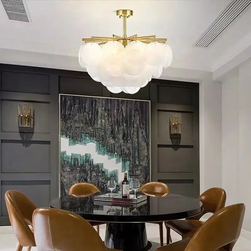 Modern Glass Chandelier Living Room Dining Bedroom Hall Pendant Lamp