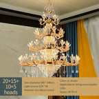 Crystal Luxe Pendant Lamp: Elegant European Style for Living Room and Restaurant