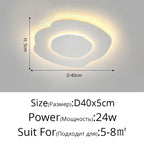 Modern Ripple LED Ceiling Chandelier for Living Room Bedroom Study Decor