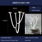 Pearl Necklace Chandelier: Modern Luxury Pendant Light for Living Room, Staircase, Foyer