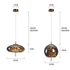 Amber Glass Chandelier: Luxury Lighting for Bedroom, Dining Room, Kitchen, Restaurant & Art Decor