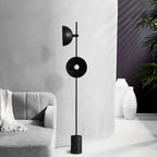 Modern Black Double Shade Floor Lamp for Stylish Home Decor
