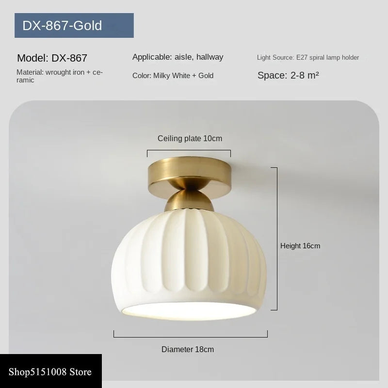 Nordic Acrylic Chandelier LED Ceiling Lamp for Aisle Corridor Balcony, E27 Fixtures