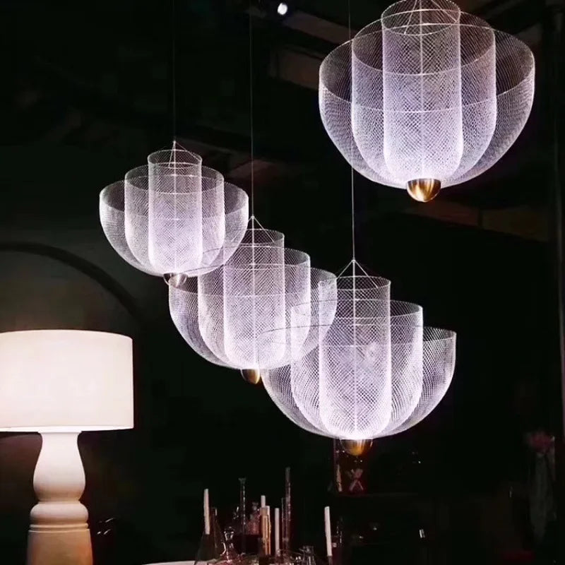 Geometric Iron Chandelier | Nordic Loft Pendant Light Fixture