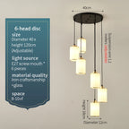 Stairwell Chandelier: Modern Spiral Design for Elegant Villa Hallway Lighting