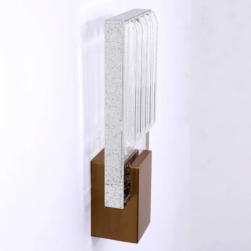 Modern Water Ripple Glass Wall Lamp for Luxury Home Decor