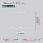 LED Chandelier: Modern, Creative, Minimalist Lighting for Dining Room, Living Room & Bar Counter