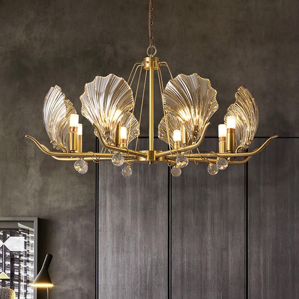 Shell Crystal Chandelier
