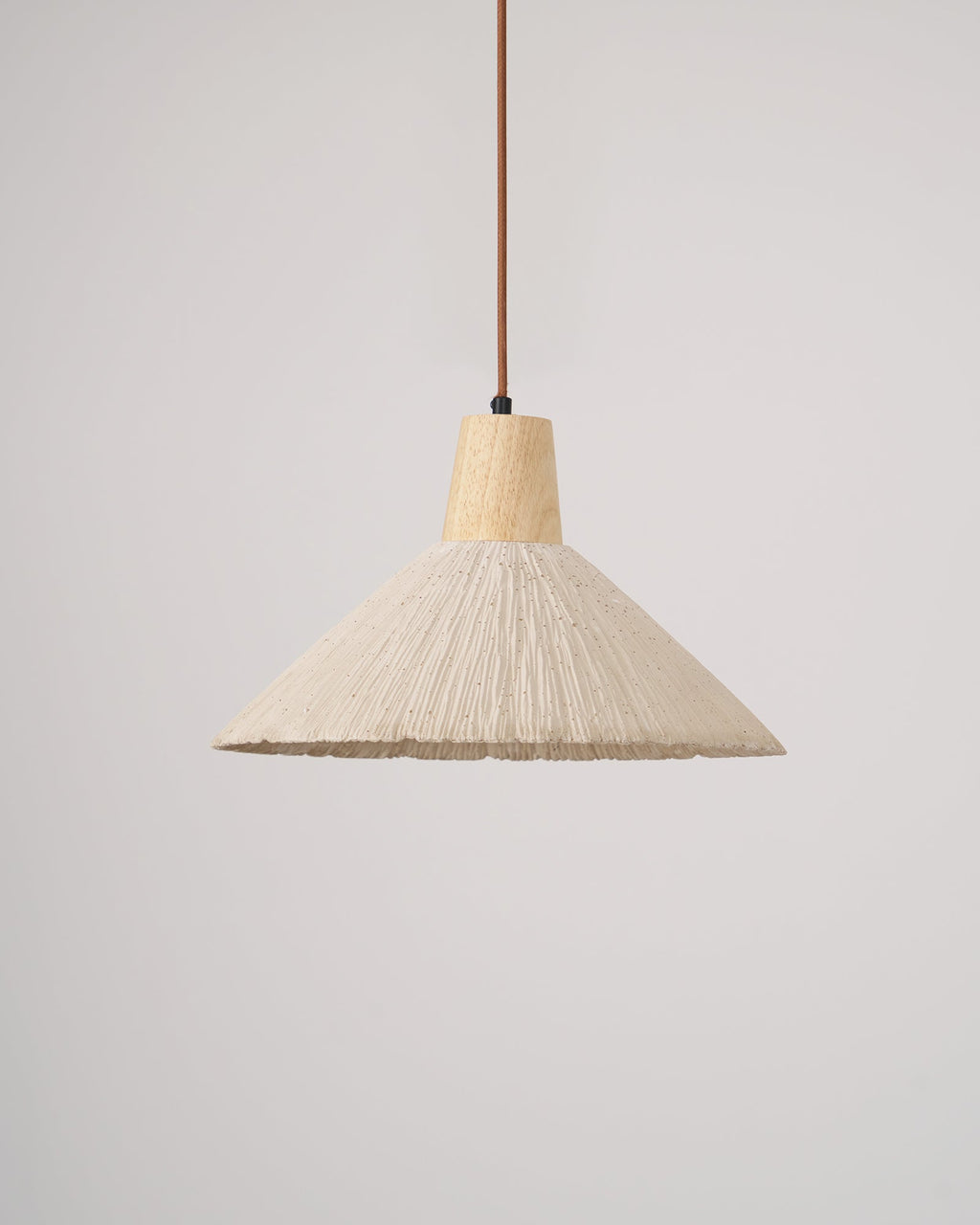Concrete Pleated Pendant Lamp