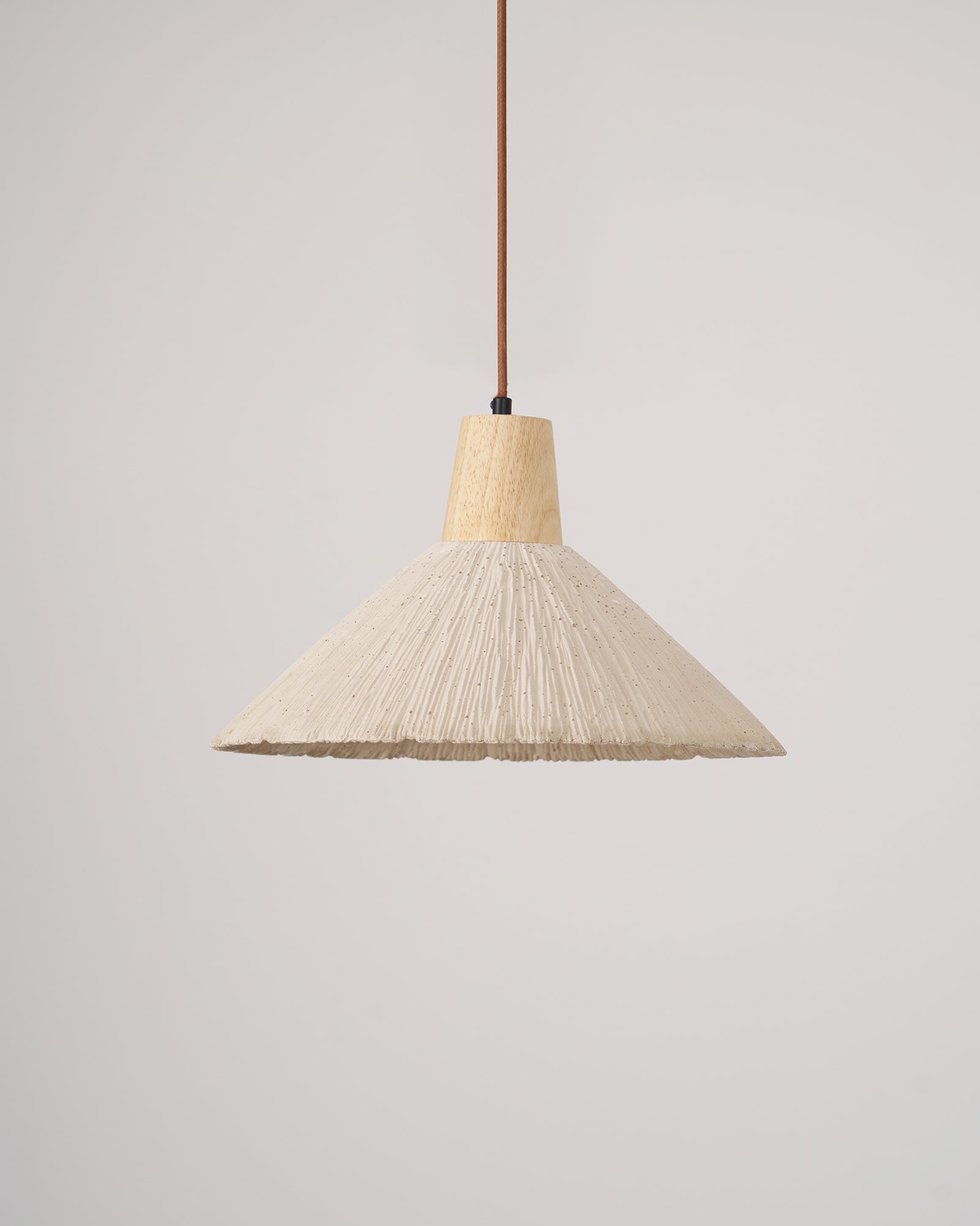 Concrete Pleated Pendant Lamp