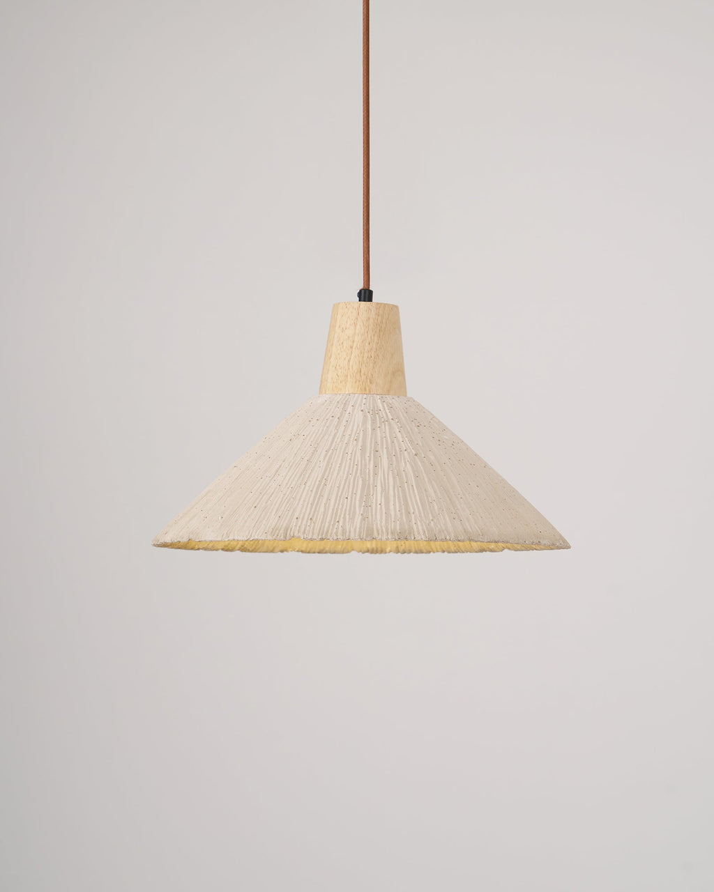 Concrete Pleated Pendant Lamp