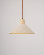 Concrete Pleated Pendant Lamp