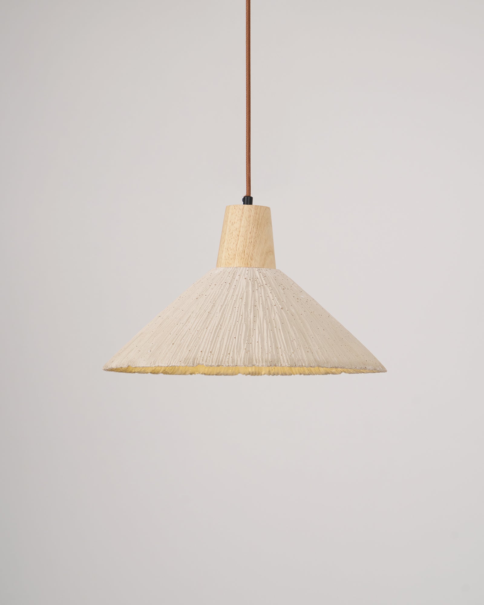 Concrete Pleated Pendant Lamp
