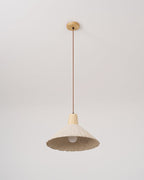 Concrete Pleated Pendant Lamp