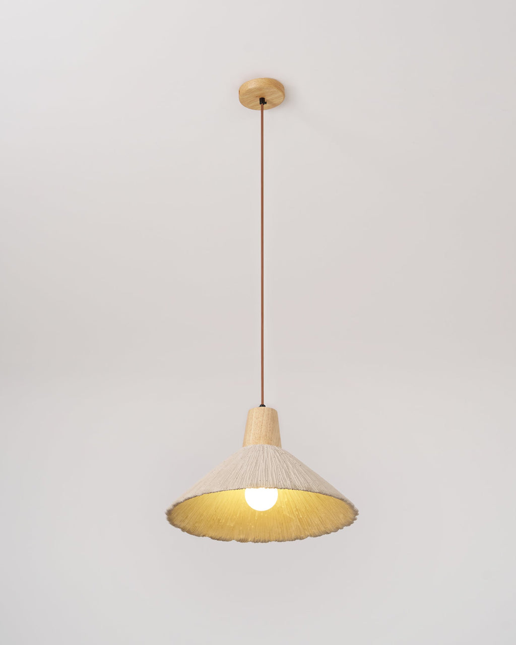 Concrete Pleated Pendant Lamp